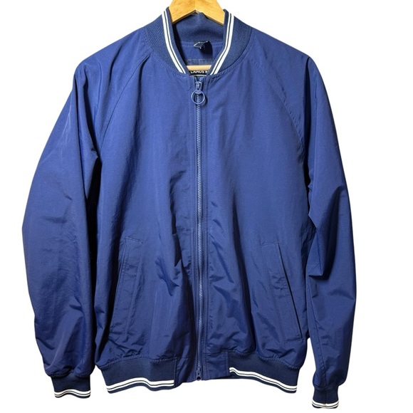 Lands End Windbreaker Jacket Mens M Navy Blue
Front Zip Basball Style TJ-9228 - Picture 1 of 12